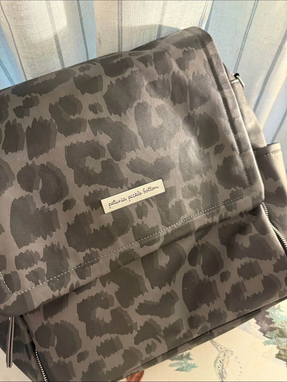 Petunia Pickle Bottom Leopard Print Diaper Bag
